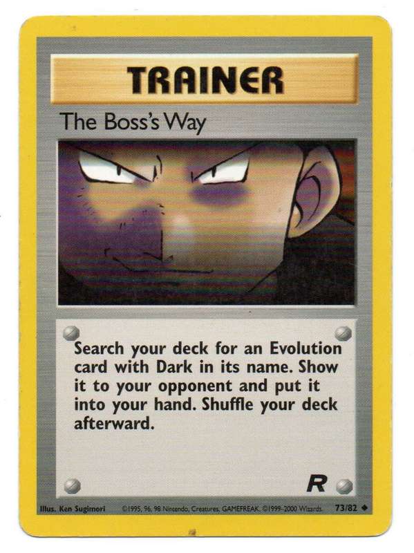 1995, 96, 98 Nintendo, Creatures - Pokemon Trainer The Boss`s Way 73/82