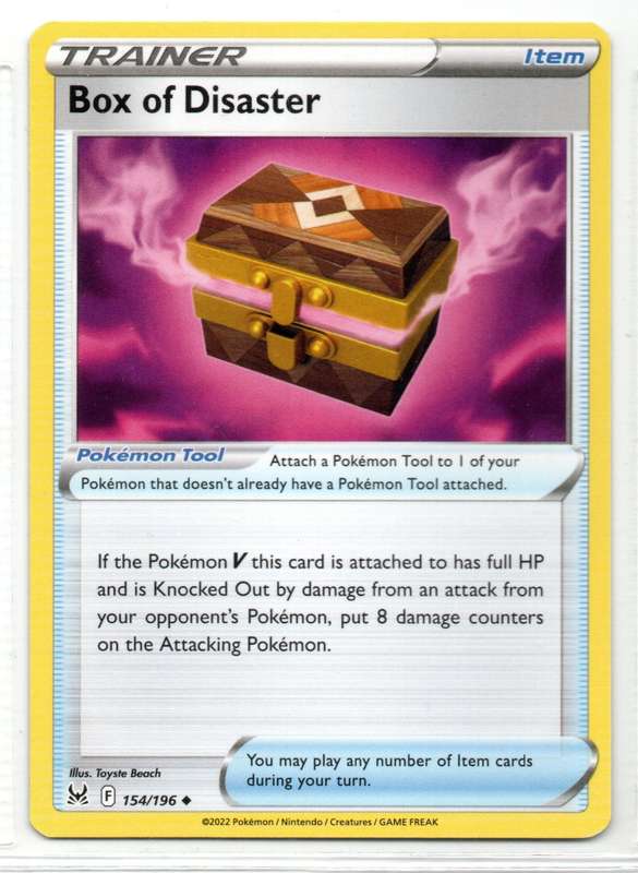 2022 Pokemon Nintendo Creatures GAMEFREAK - Lost Origin - Trainer Box of Disaster 154/196 Uncommon