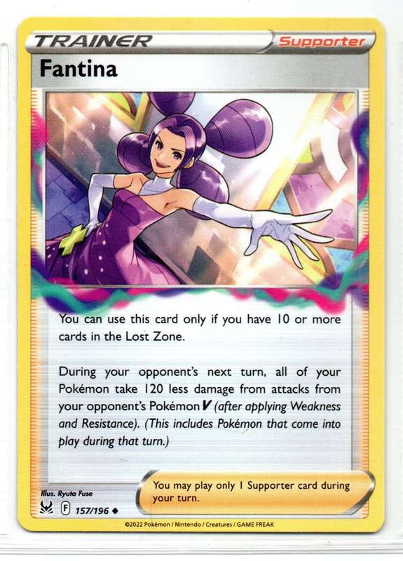 2022 Pokemon Nintendo Creatures GAMEFREAK - Lost Origin - Trainer Fantina 157/196 Uncommon
