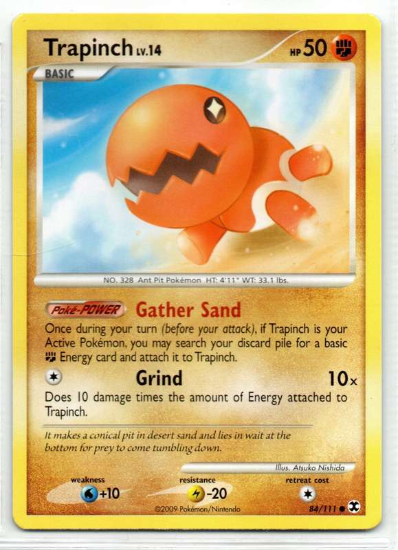 2009 Pokemon/Nintendo - Rising Rivals - Trapinch 84/111 Common