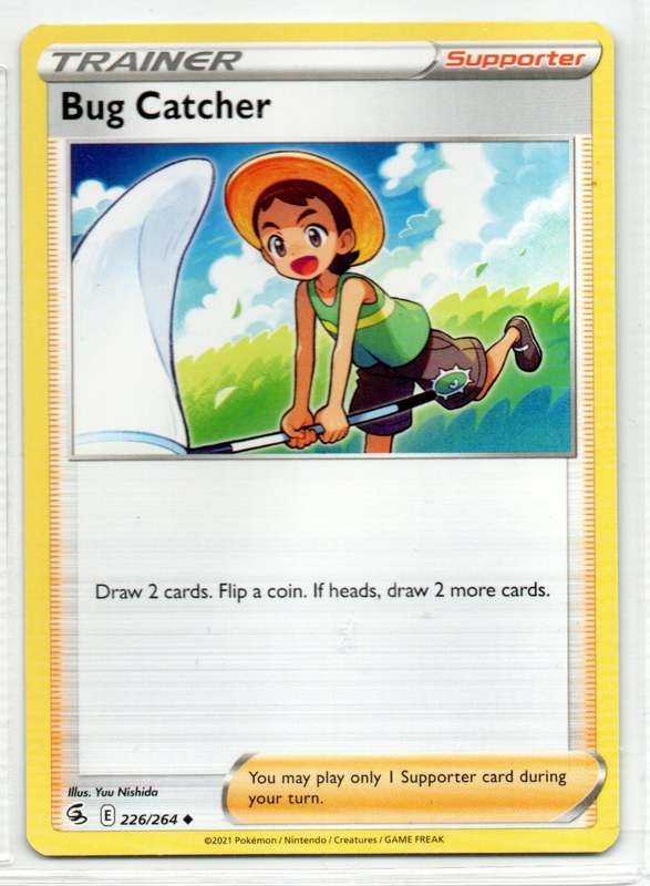2021 Pokemon/Nintendo/Creatures/GAMEFREAK - Fusion Strike - Trainer Bug catcher 226/264 Uncommon