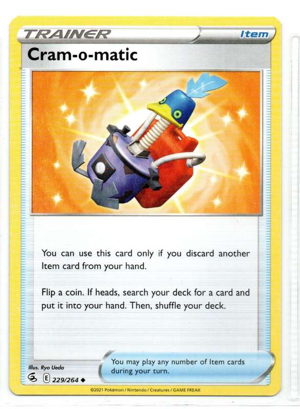2021 Pokemon/Nintendo/Creatures/GAMEFREAK - Fusion Strike - Trainer Cram-o-matic 229/264 Uncommon