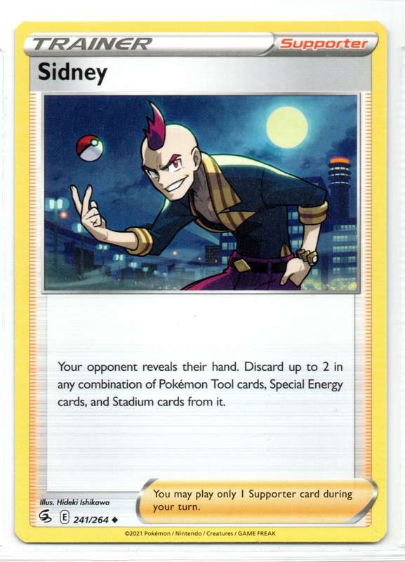 2021 Pokemon/Nintendo/Creatures/GAMEFREAK - Fusion Strike - Trainer Sidney 241/264 Uncommon