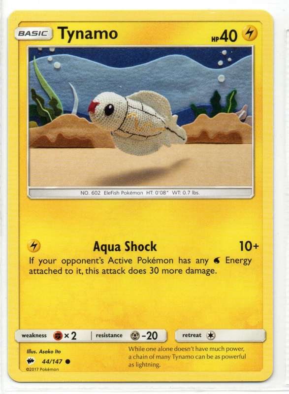 2017 Pokemon - Burning Shadows - Tynamo 44/147 Common
