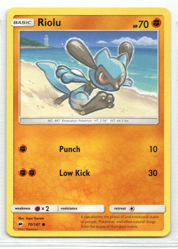 2017 Pokemon - Burning Shadows - Riolu 70/147 Common