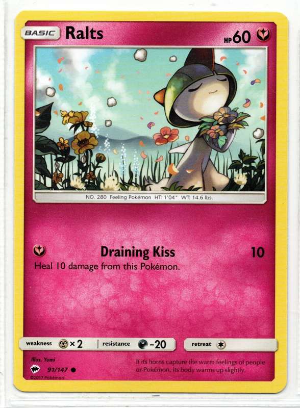 2017 Pokemon - Burning Shadows - Ralts 91/147 Common