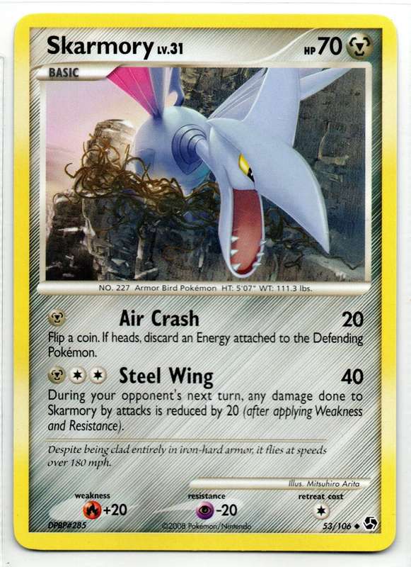 2008 Pokemon/Nintendo - Great Encounters - Skarmory 53/106 Uncommon