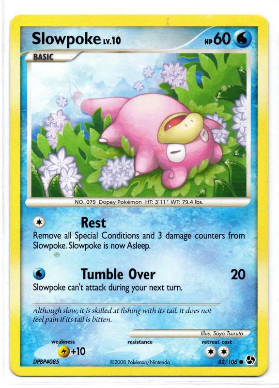 2008 Pokemon/Nintendo - Great Encounters - Slowpoke 82/106 Common