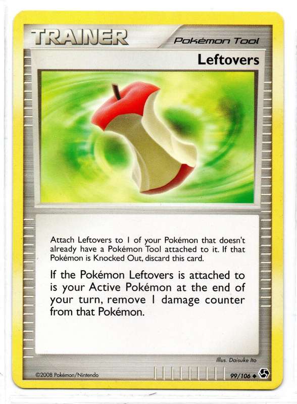 2008 Pokemon/Nintendo - Great Encounters - Trainer Leftovers 99/106 Uncommon