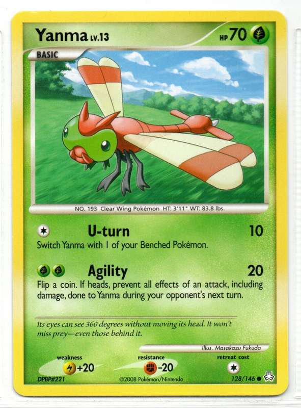 2008 Pokemon/Nintendo - Legends Awakend - Yanma 128/146 Common