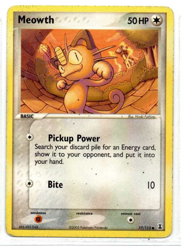 2005 Pokemon/Nintendo - Delta Species - Meowth 77/113 Common