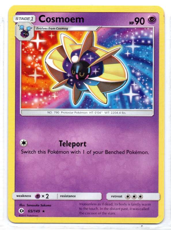2017 Pokemon - SM Base Set - Cosmoem 65/149 Rare
