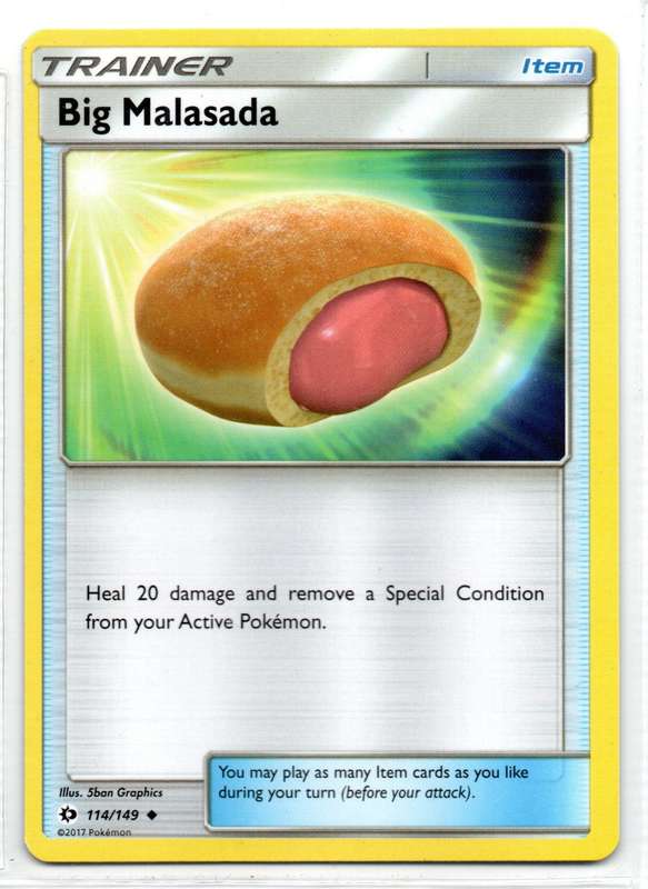 2017 Pokemon - SM Base Set - Trainer Big Malasada 114/149 Uncommon