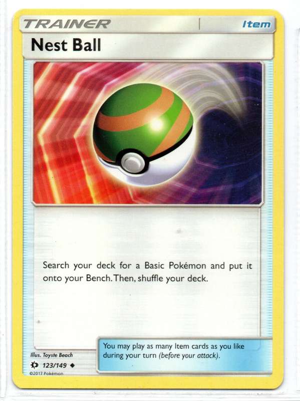 2017 Pokemon - SM Base Set - Trainer Nest Ball 123/149 Uncommon