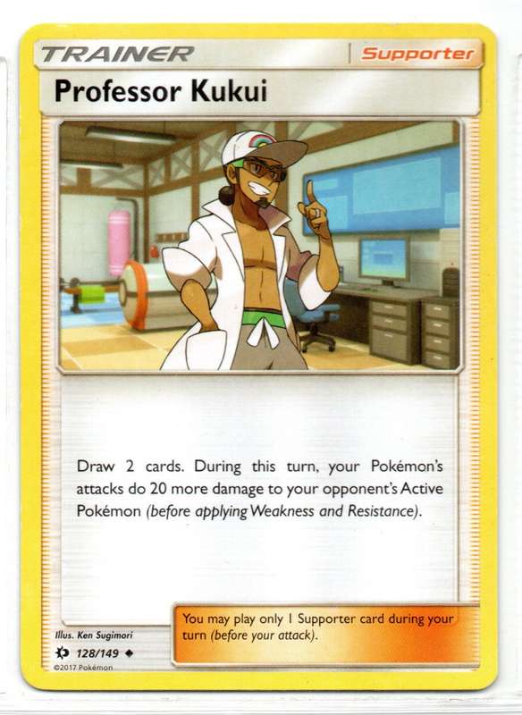 2017 Pokemon - SM Base Set - Trainer Professor Kukui 128/149 Uncommon