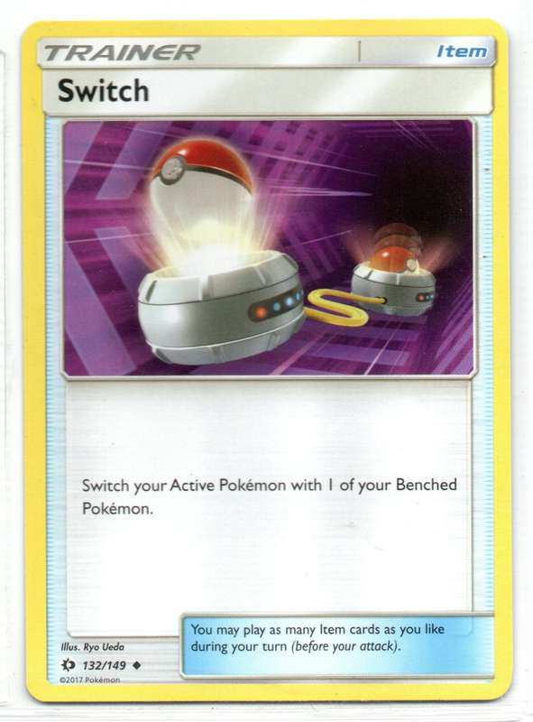 2017 Pokemon - SM Base Set - Trainer Switch 132/149 Uncommon