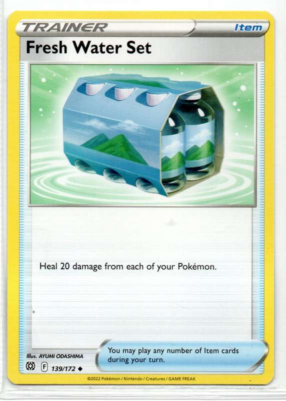 2022 Pokemon/Nintendo/Creatures/GAMEFREAK - Brilliant Stars - Trainer Fresh Water Set 139/172 Uncomm