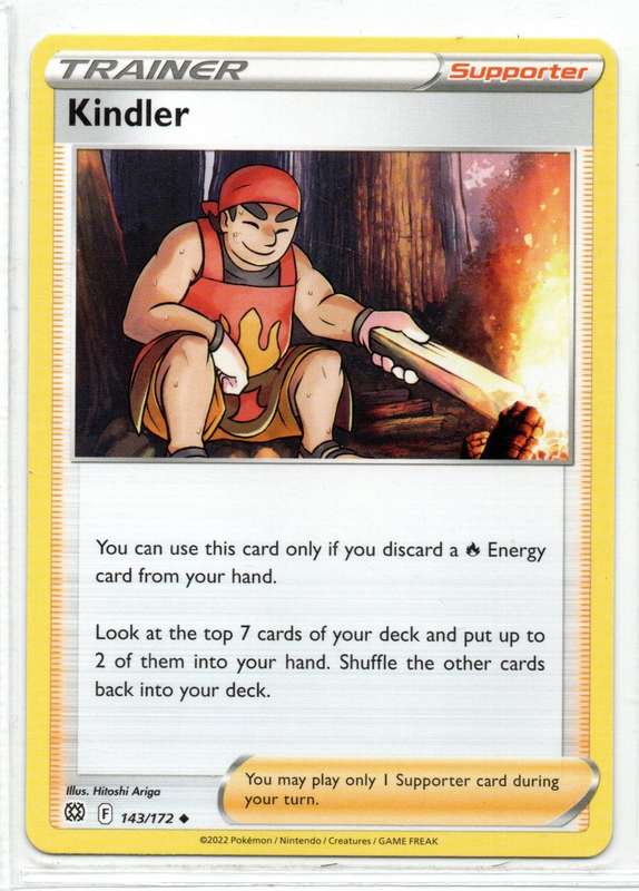 2022 Pokemon/Nintendo/Creatures/GAMEFREAK - Brilliant Stars - Trainer Kindler 143/172 Uncommon