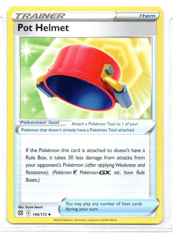 2022 Pokemon/Nintendo/Creatures/GAMEFREAK - Brilliant Stars - Trainer Pot Helmet 146/172 Uncommon