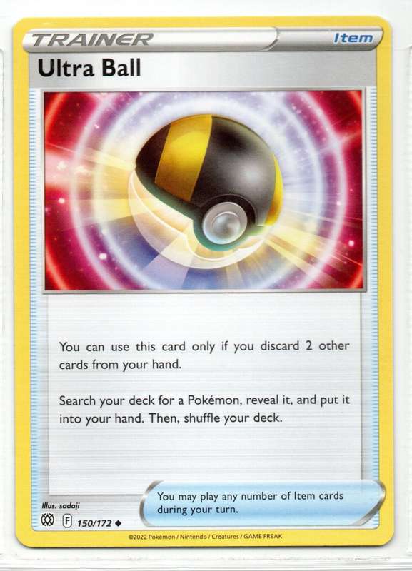 2022 Pokemon/Nintendo/Creatures/GAMEFREAK - Brilliant Stars - Trainer Ultra Ball 150/172 Uncommon