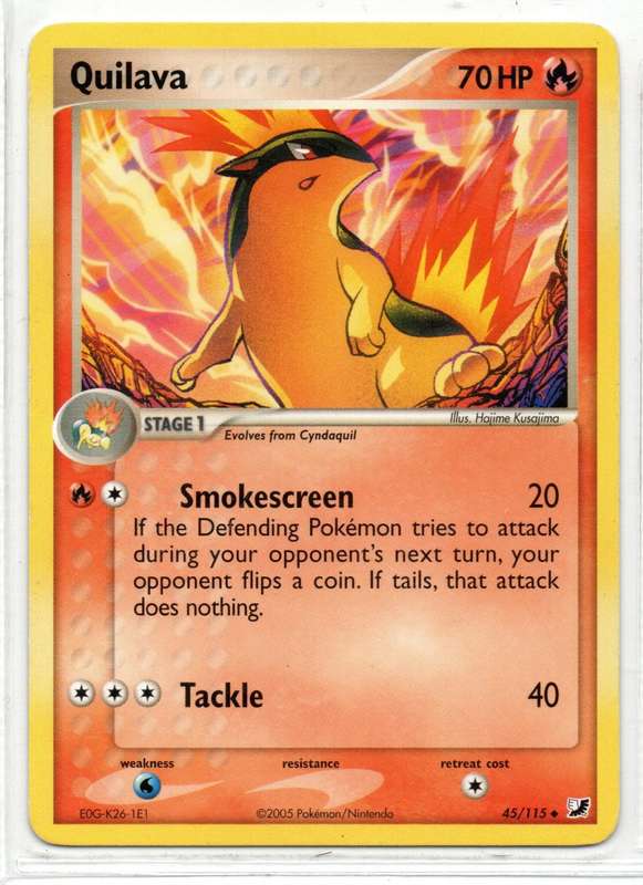 2005 Pokemon/Nintendo - Unseen Forces - Quilava 45/115 Uncommon