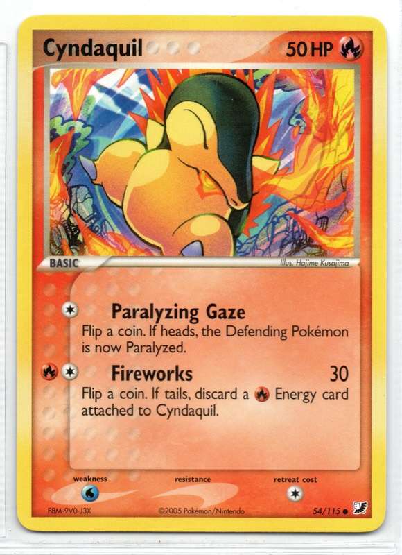 2005 Pokemon/Nintendo - Unseen Forces - Cyndaquil 54/115 Common