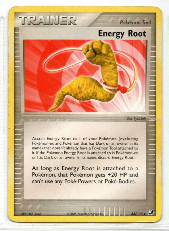 2005 Pokemon/Nintendo - Unseen Forces - Trainer Energy Root 83/115 Uncommon