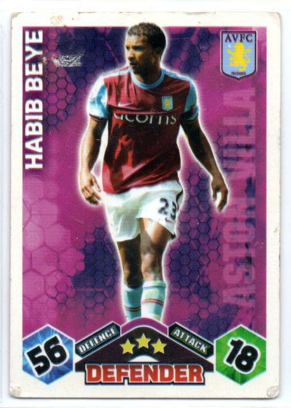 Topps Match Attax PL 2009/2010 - Aston Villa - 5 Cards
