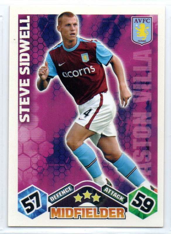 Topps Match Attax PL 2009/2010 - Aston Villa - 5 Cards