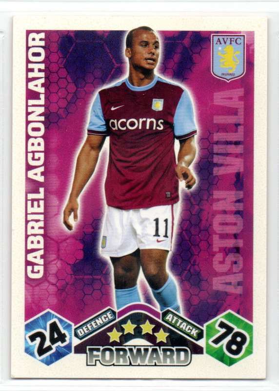 Topps Match Attax PL 2009/2010 - Aston Villa - 5 Cards