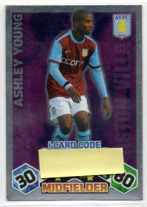 Topps Match Attax PL 2009/2010 - Aston Villa - 5 Cards