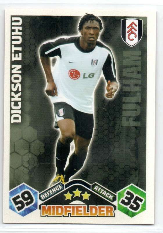 Topps Match Attax PL 2009/2010 - Fulham - 11 Cards