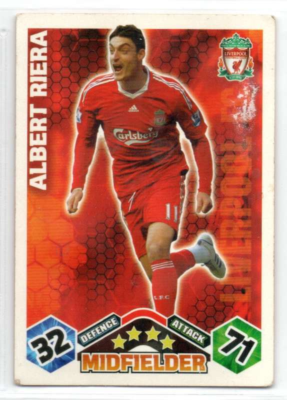 Topps Match Attax PL 2009/2010 - Liverpool FC - 9 Cards