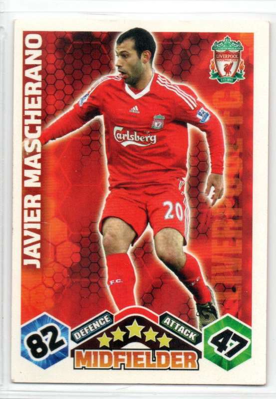 Topps Match Attax PL 2009/2010 - Liverpool FC - 9 Cards
