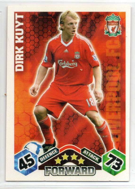 Topps Match Attax PL 2009/2010 - Liverpool FC - 9 Cards