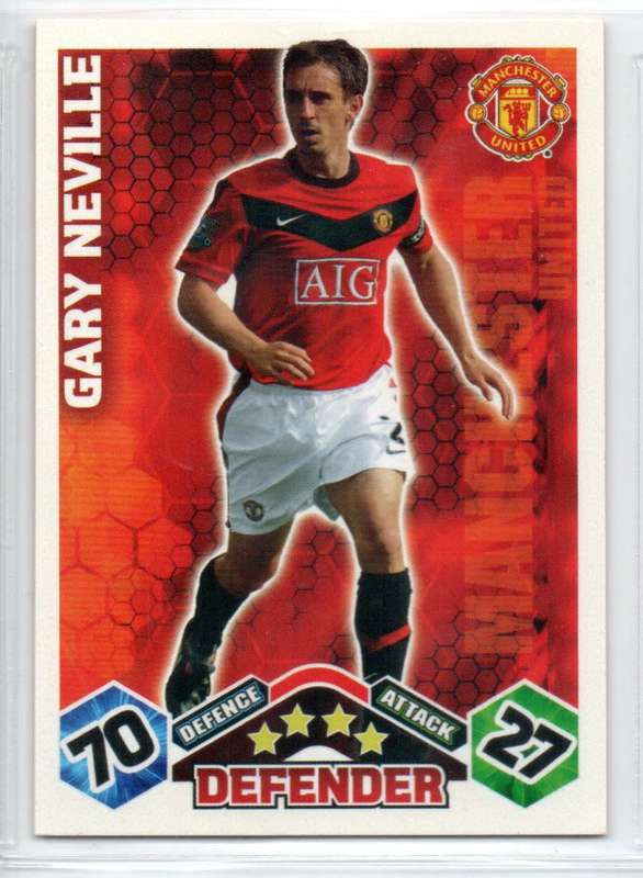 Topps Match Attax PL 2009/2010 - Manchester United - 8 Cards