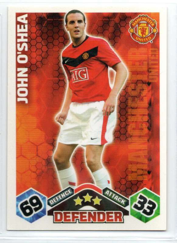 Topps Match Attax PL 2009/2010 - Manchester United - 8 Cards