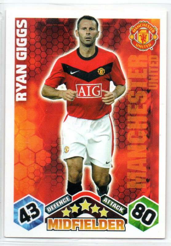 Topps Match Attax PL 2009/2010 - Manchester United - 8 Cards