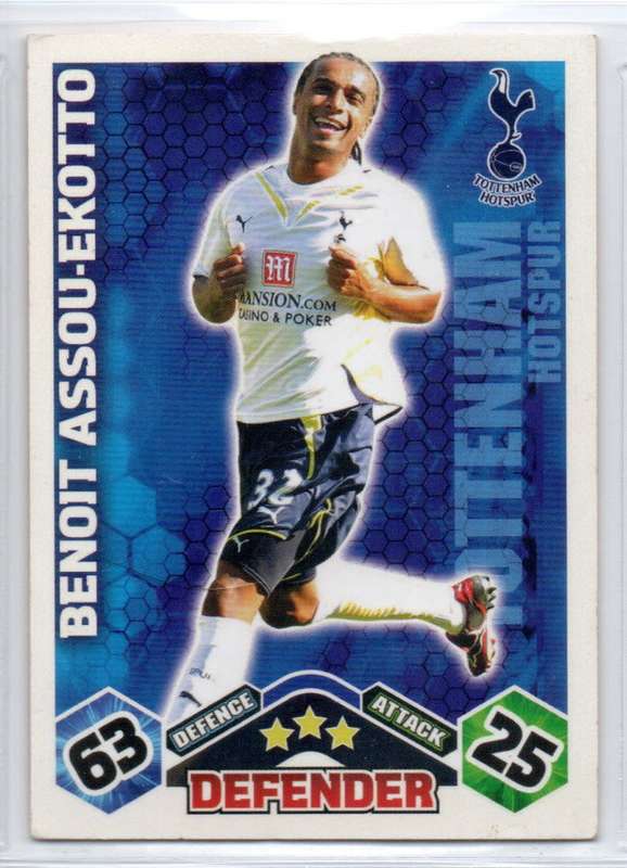 Topps Match Attax PL 2009/2010 - Tottenham Hotspur - 5 Cards