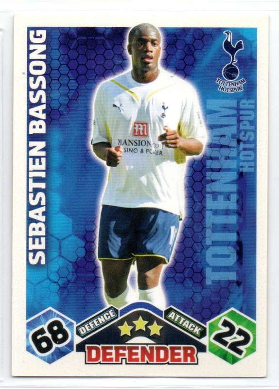 Topps Match Attax PL 2009/2010 - Tottenham Hotspur - 5 Cards