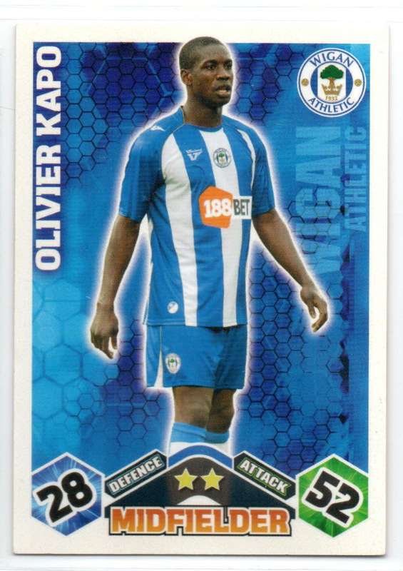 Topps Match Attax PL 2009/2010 - Wigan Athletic - 6 Cards