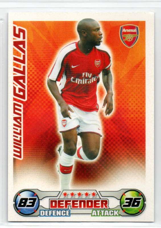 Topps Match Attax PL 2008/2009 - Arsenal - 22 Cards