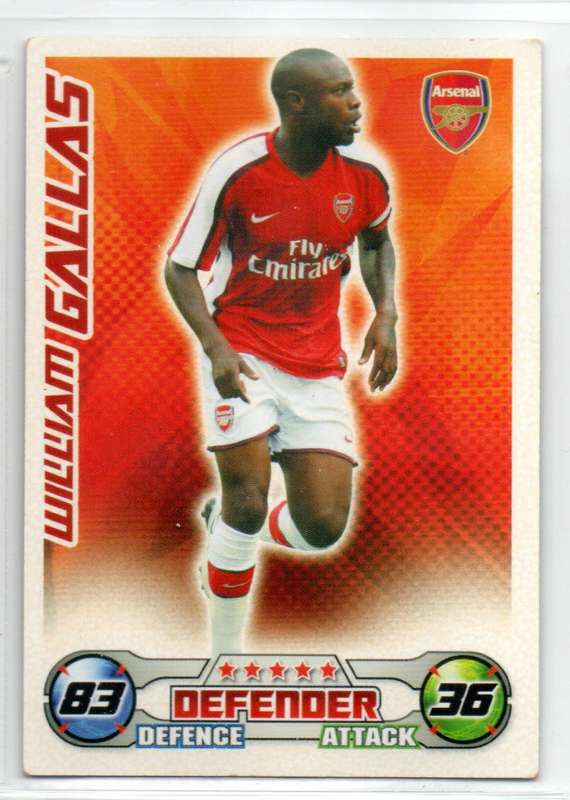 Topps Match Attax PL 2008/2009 - Arsenal - 22 Cards