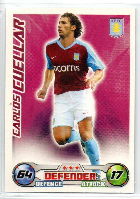 Topps Match Attax PL 2008/2009 - Aston Villa - 11 Cards