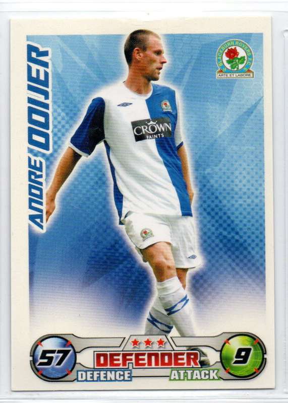 Topps Match Attax PL 2008/2009 - Blackburn Rovers - 12 Cards