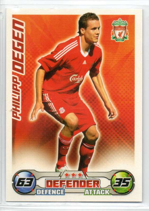 Topps Match Attax PL 2008/2009 - Liverpool FC - 18 Cards