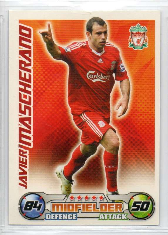 Topps Match Attax PL 2008/2009 - Liverpool FC - 18 Cards