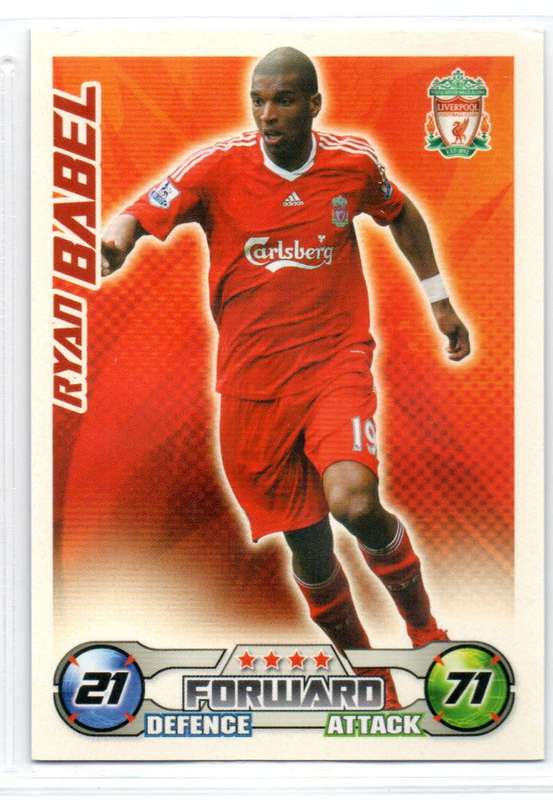 Topps Match Attax PL 2008/2009 - Liverpool FC - 18 Cards