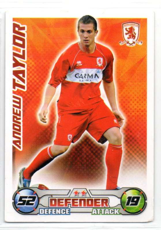 Topps Match Attax PL 2008/2009 - Middlesbrough - 19 Cards