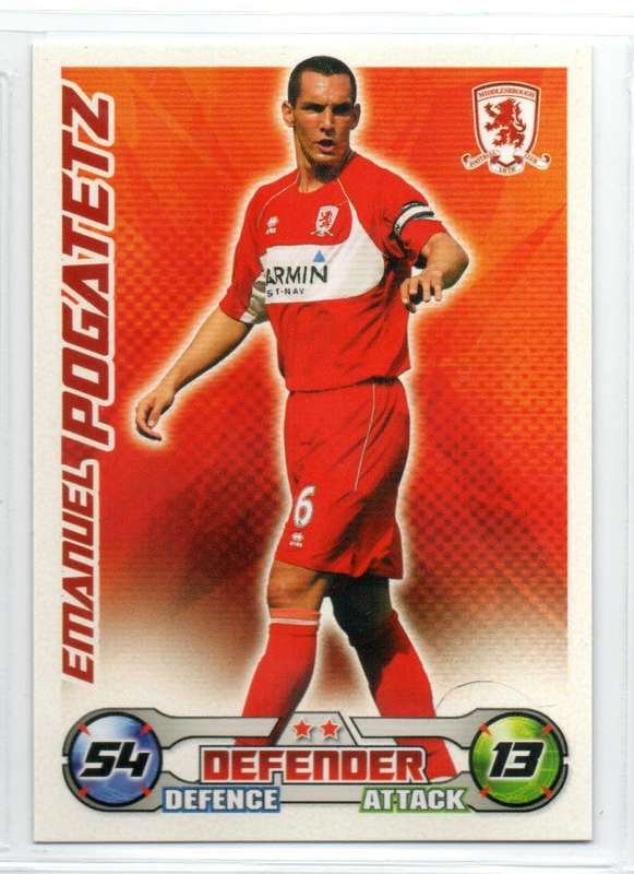 Topps Match Attax PL 2008/2009 - Middlesbrough - 19 Cards